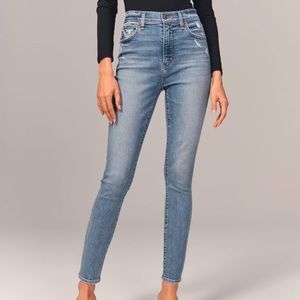 New Abercrombie Super Skinny High Rise Jeans 23L Curve Love